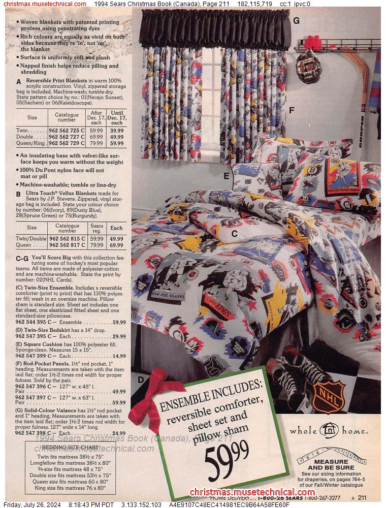 1994 Sears Christmas Book (Canada), Page 211