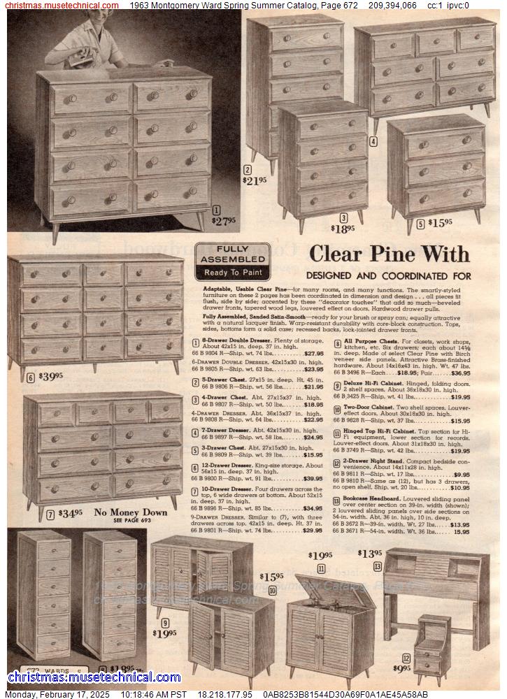 1963 Montgomery Ward Spring Summer Catalog, Page 672