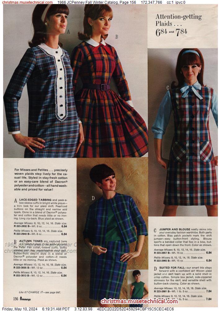 1966 JCPenney Fall Winter Catalog, Page 156