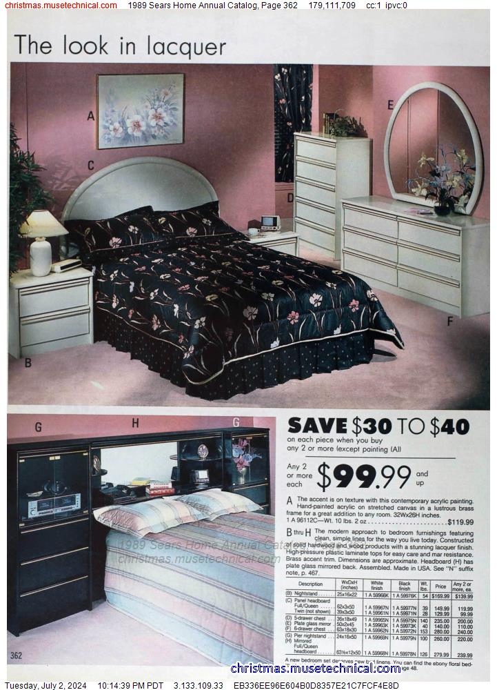 1989 Sears Home Annual Catalog, Page 362