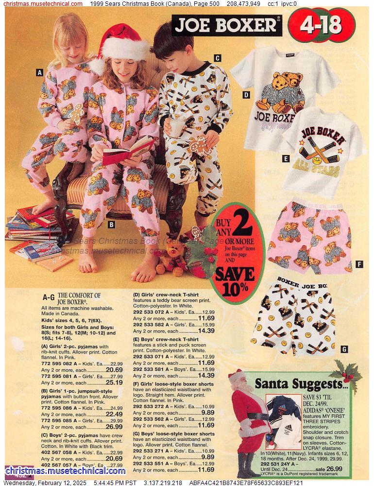 1999 Sears Christmas Book (Canada), Page 500