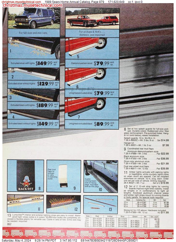 1989 Sears Home Annual Catalog, Page 879