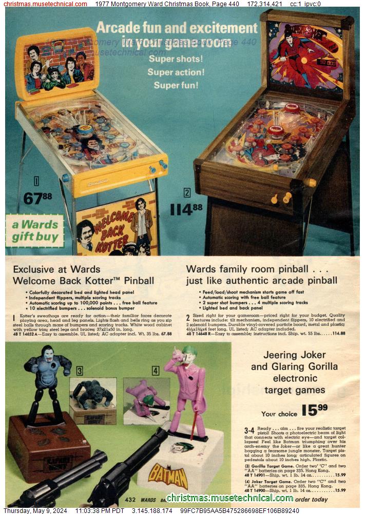 1977 Montgomery Ward Christmas Book, Page 440