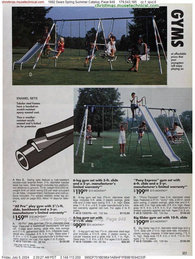 1992 Sears Spring Summer Catalog, Page 949