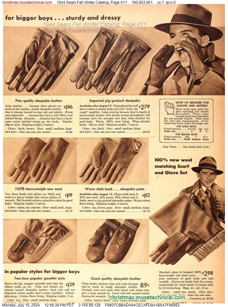 1944 Sears Fall Winter Catalog, Page 411