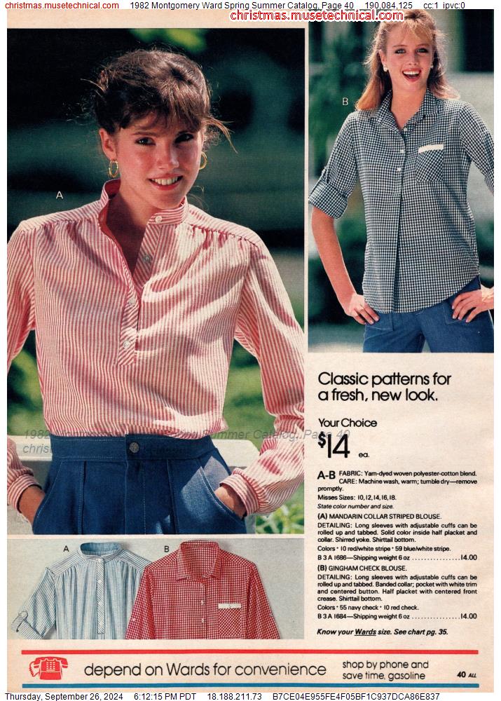 1982 Montgomery Ward Spring Summer Catalog, Page 40