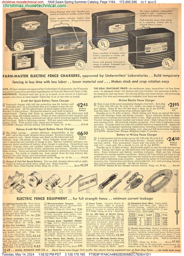 1949 Sears Spring Summer Catalog, Page 1164