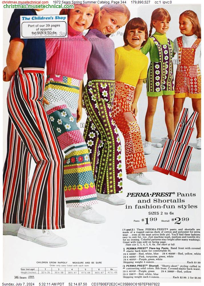 1972 Sears Spring Summer Catalog, Page 344