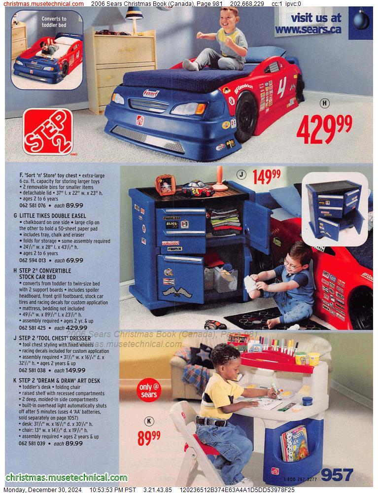 2006 Sears Christmas Book (Canada), Page 981