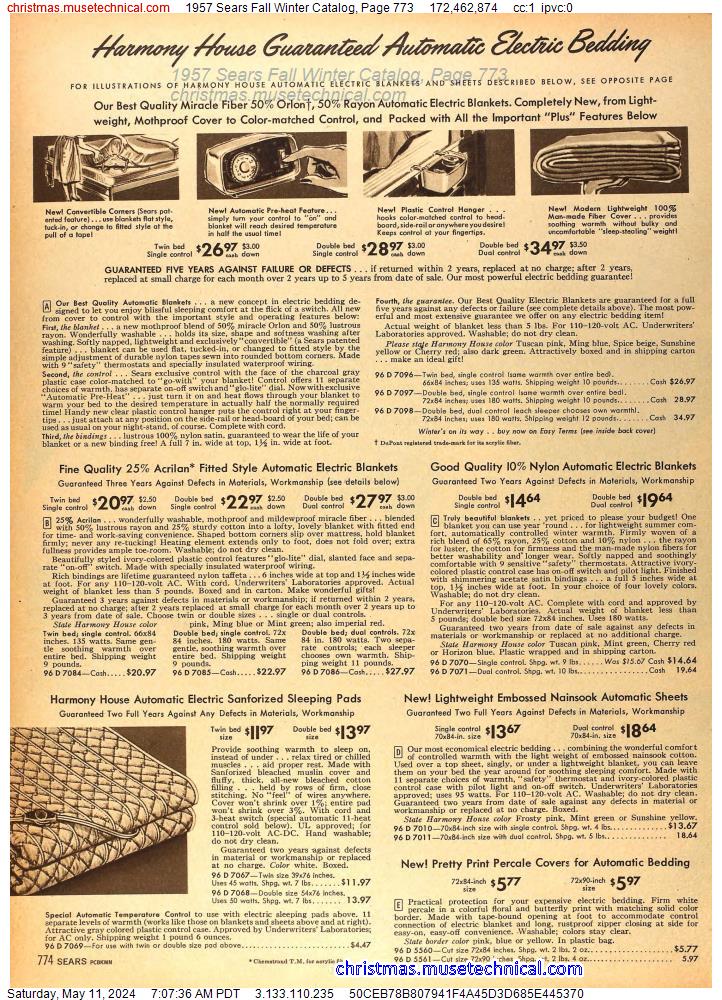 1957 Sears Fall Winter Catalog, Page 773