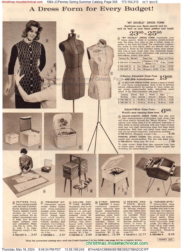 1964 JCPenney Spring Summer Catalog, Page 305