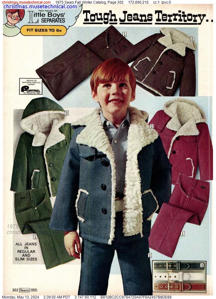 1975 Sears Fall Winter Catalog, Page 302