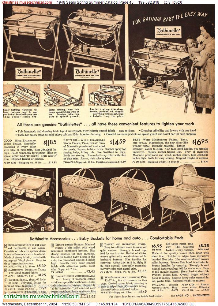 1948 Sears Spring Summer Catalog, Page 45