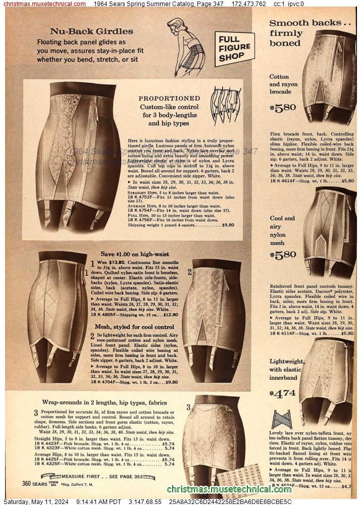 1964 Sears Spring Summer Catalog, Page 347