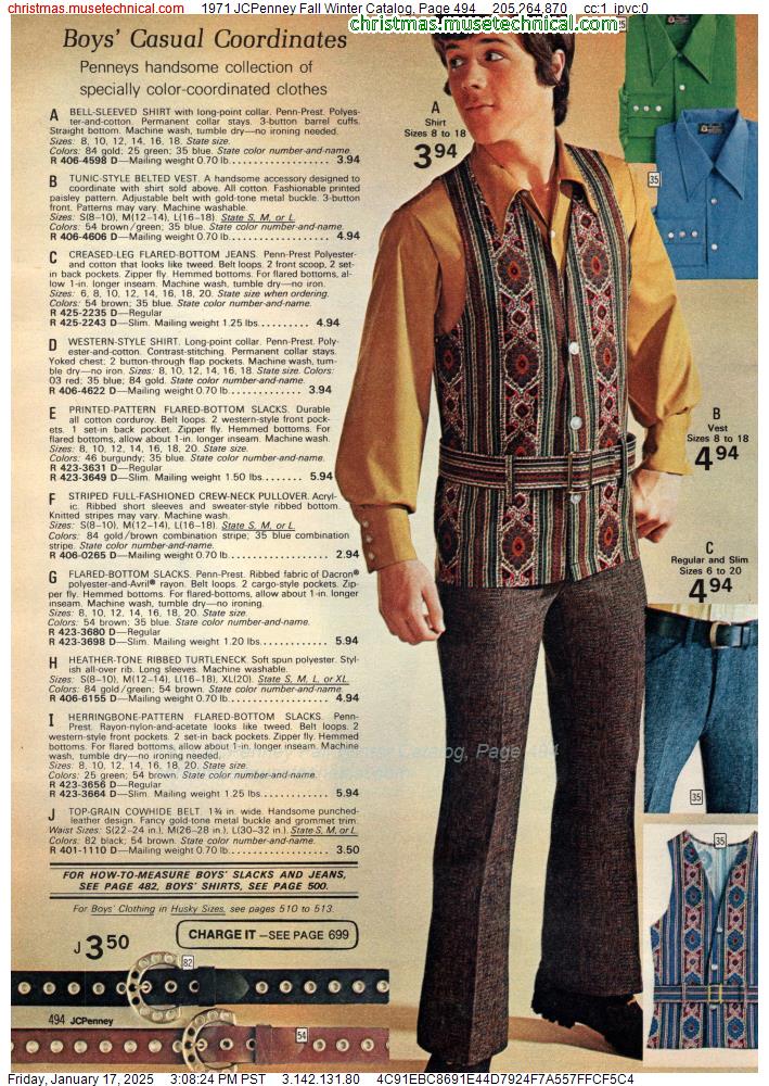 1971 JCPenney Fall Winter Catalog, Page 494