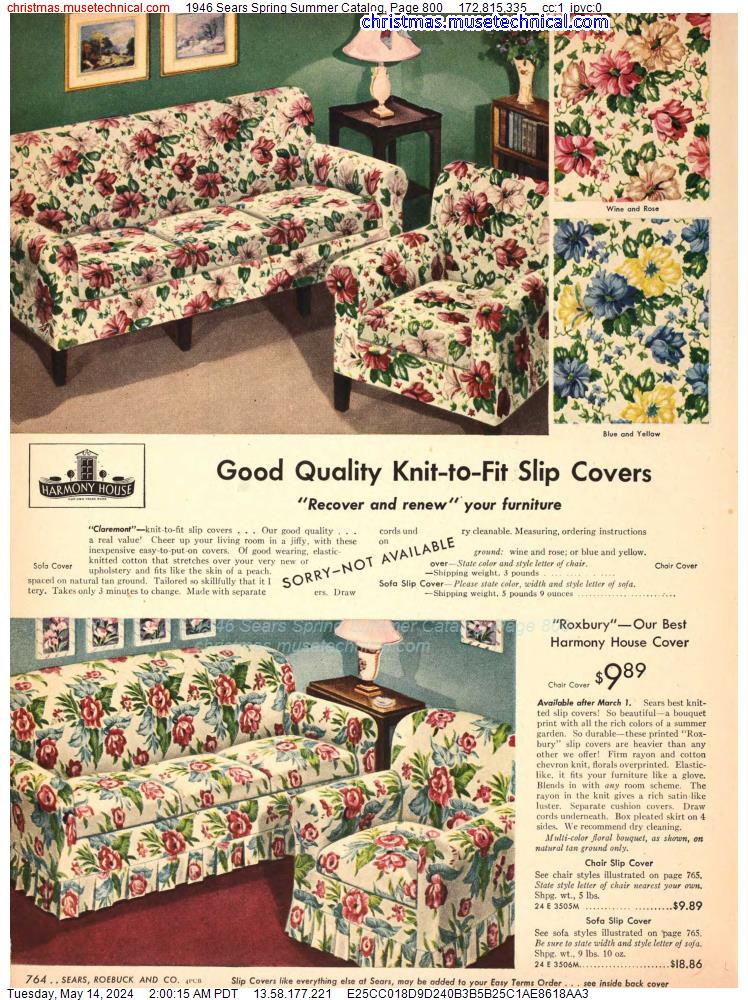 1946 Sears Spring Summer Catalog, Page 800