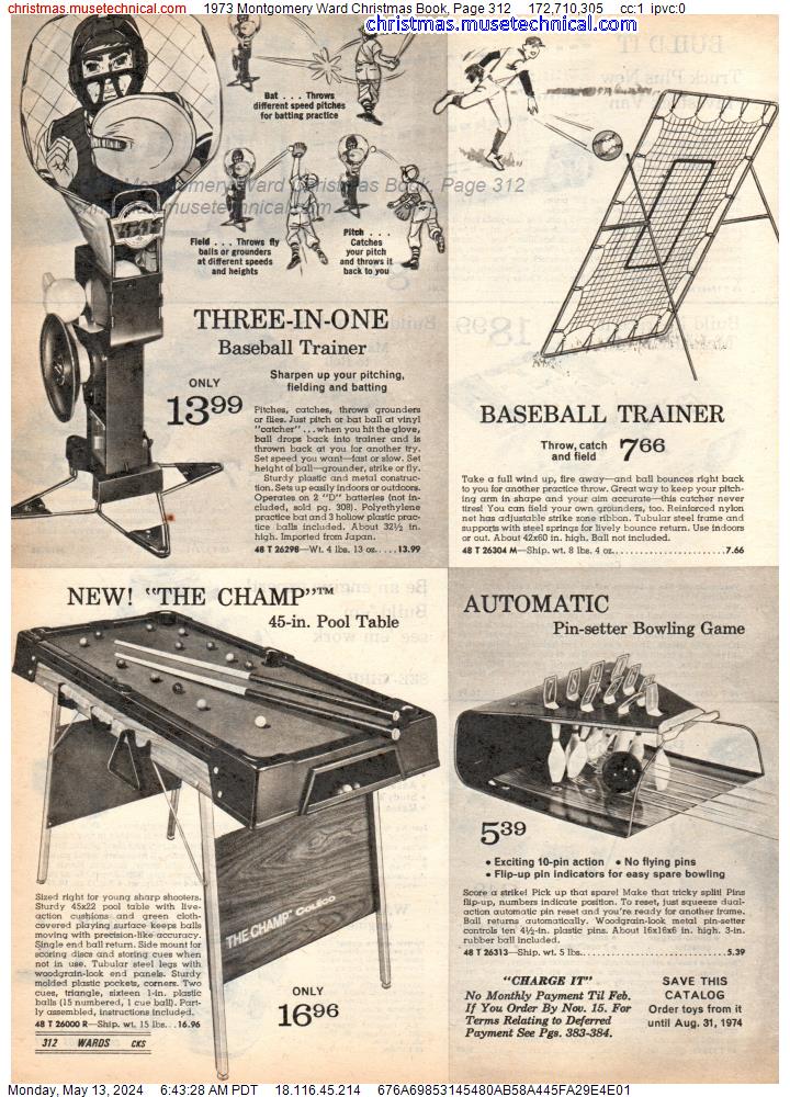 1973 Montgomery Ward Christmas Book, Page 312