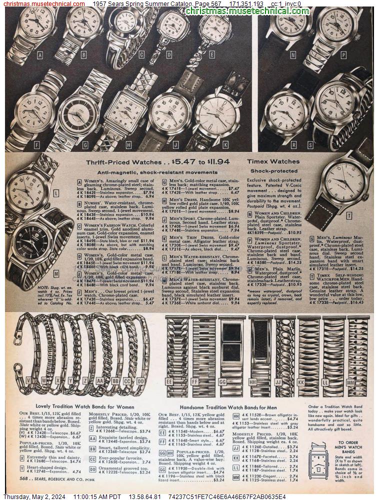 1957 Sears Spring Summer Catalog, Page 567