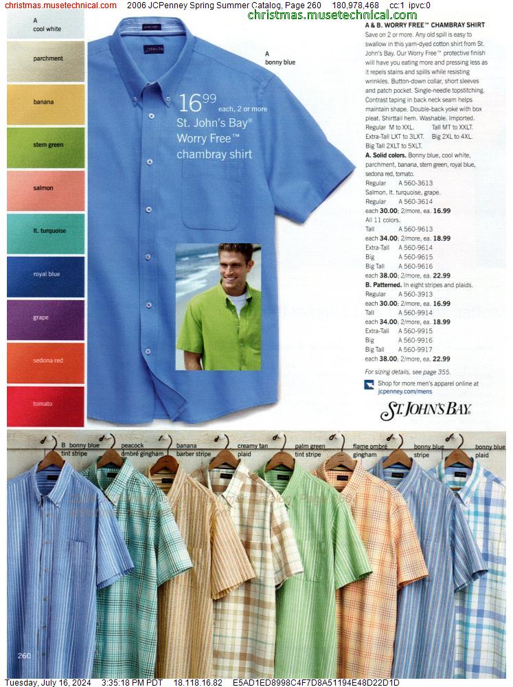 2006 JCPenney Spring Summer Catalog, Page 260