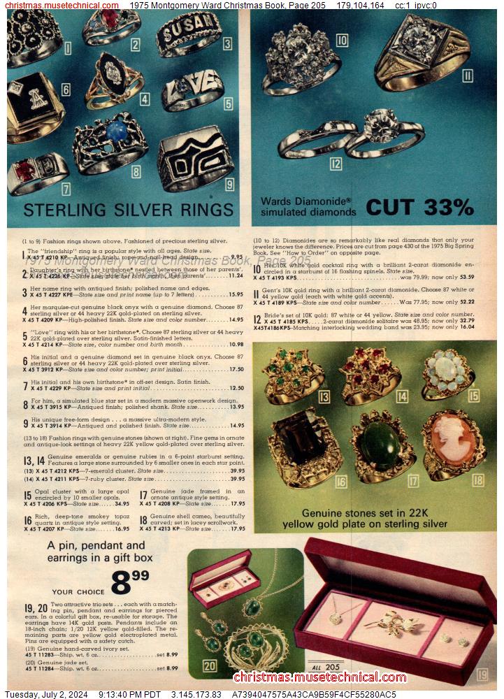 1975 Montgomery Ward Christmas Book, Page 205