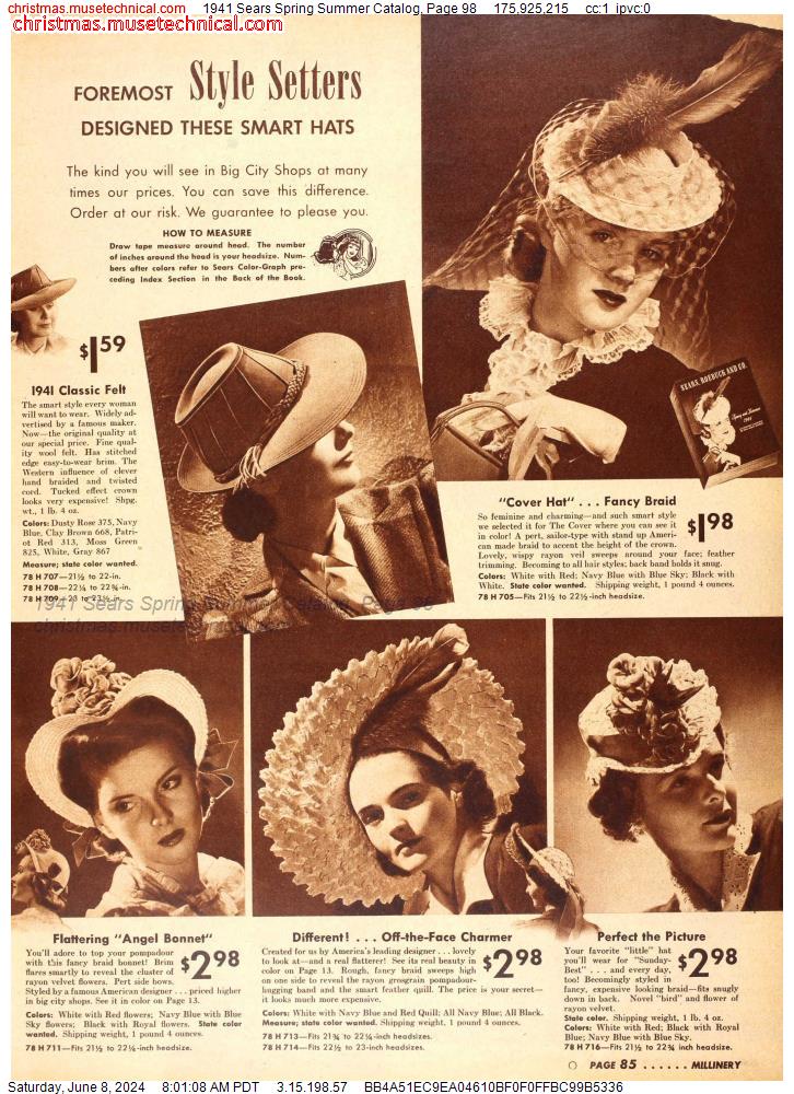 1941 Sears Spring Summer Catalog, Page 98