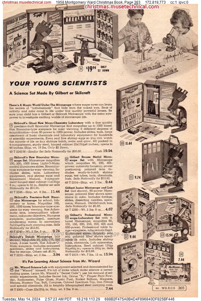 1958 Montgomery Ward Christmas Book, Page 363