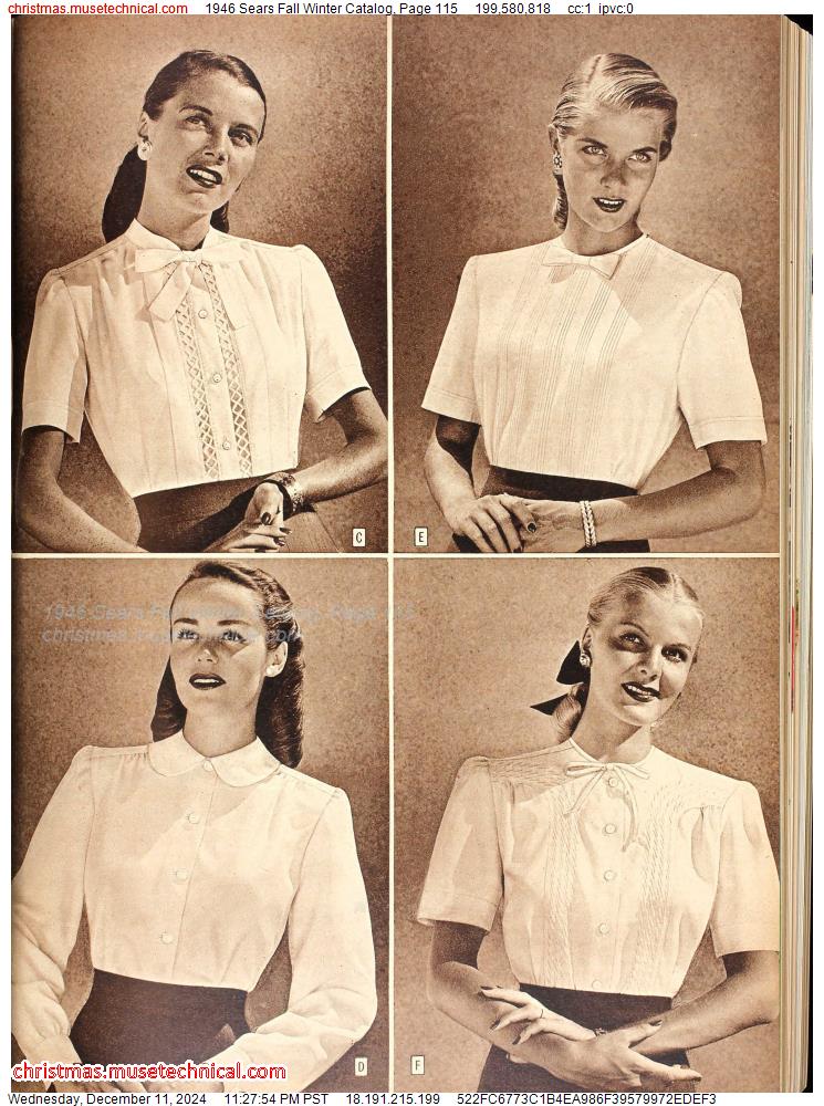 1946 Sears Fall Winter Catalog, Page 115