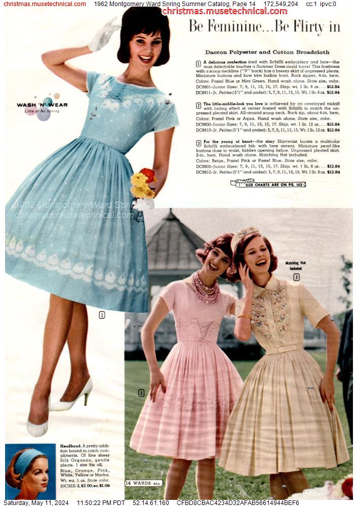 1962 Montgomery Ward Spring Summer Catalog, Page 14