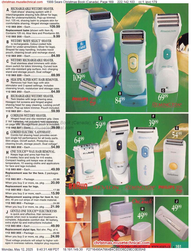 1999 Sears Christmas Book (Canada), Page 169
