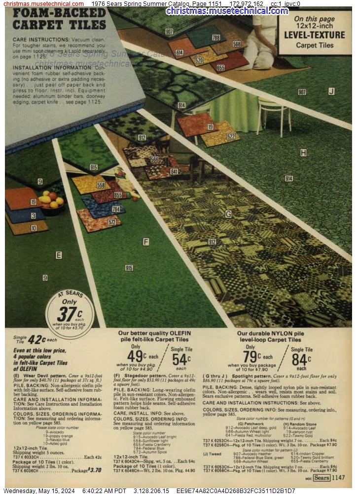 1976 Sears Spring Summer Catalog, Page 1151