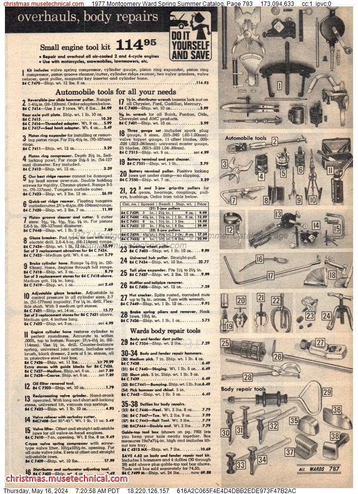 1977 Montgomery Ward Spring Summer Catalog, Page 793