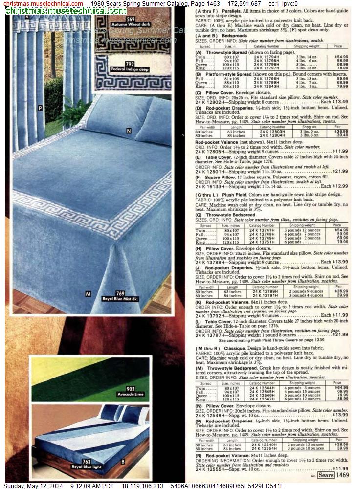 1980 Sears Spring Summer Catalog, Page 1463