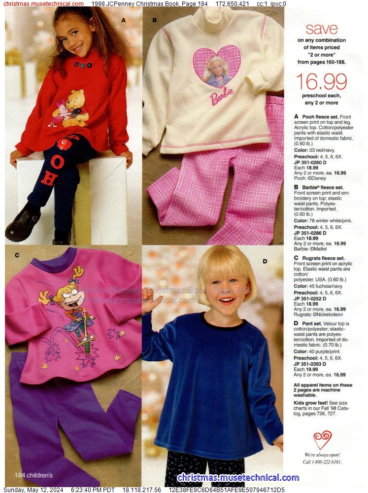 1998 JCPenney Christmas Book, Page 184