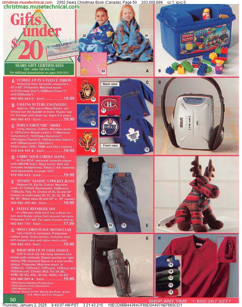 2002 Sears Christmas Book (Canada), Page 50