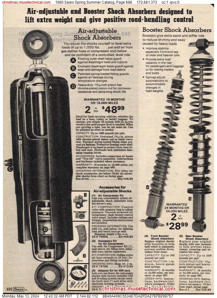 1980 Sears Spring Summer Catalog, Page 688