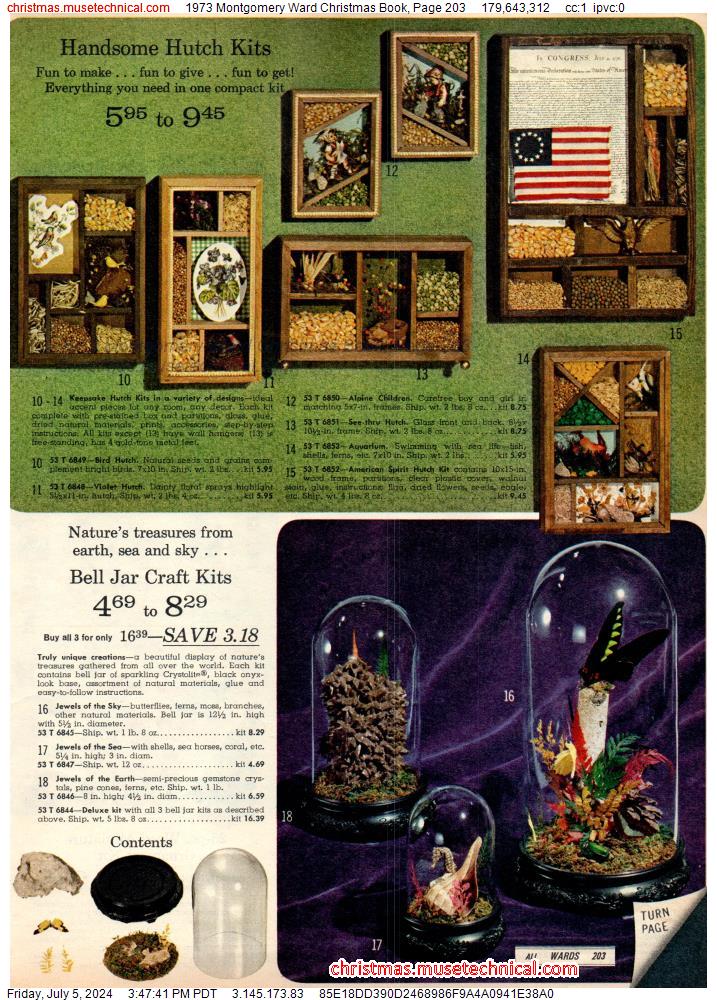 1973 Montgomery Ward Christmas Book, Page 203