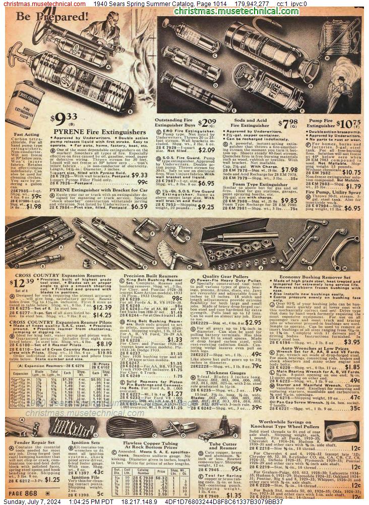 1940 Sears Spring Summer Catalog, Page 1014