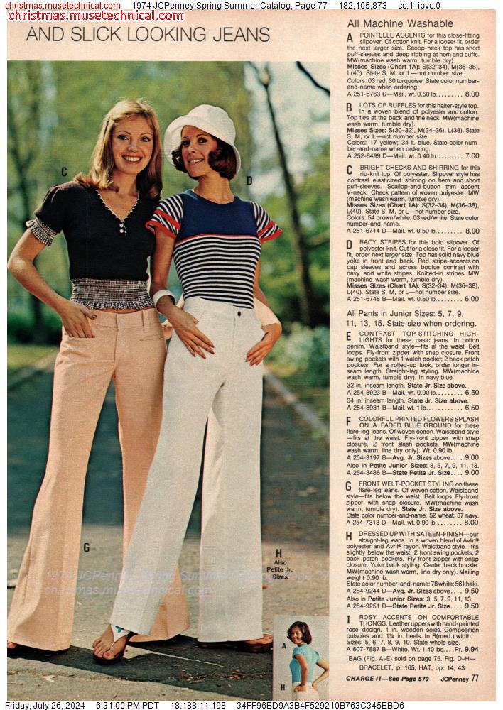 1974 JCPenney Spring Summer Catalog, Page 77