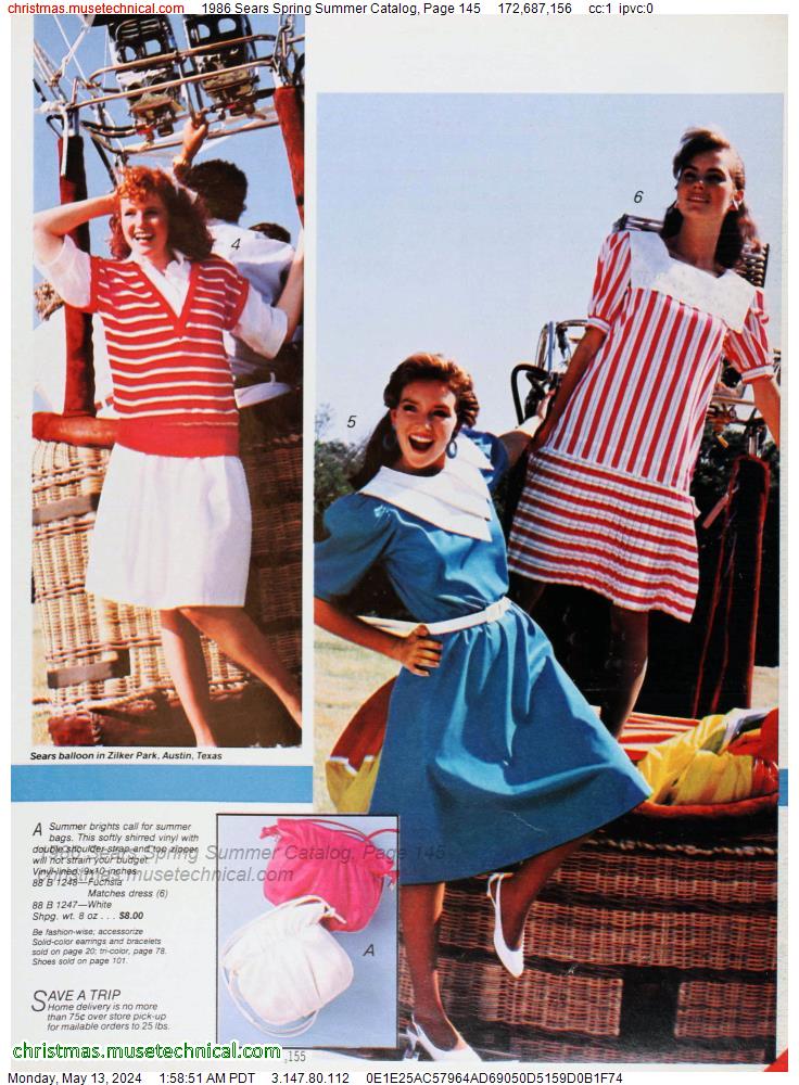 1986 Sears Spring Summer Catalog, Page 145