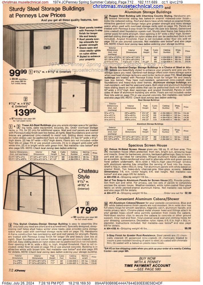 1974 JCPenney Spring Summer Catalog, Page 712
