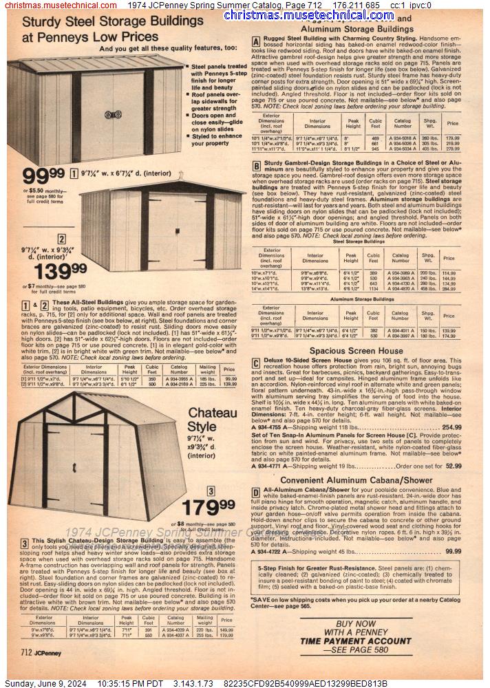 1974 JCPenney Spring Summer Catalog, Page 712