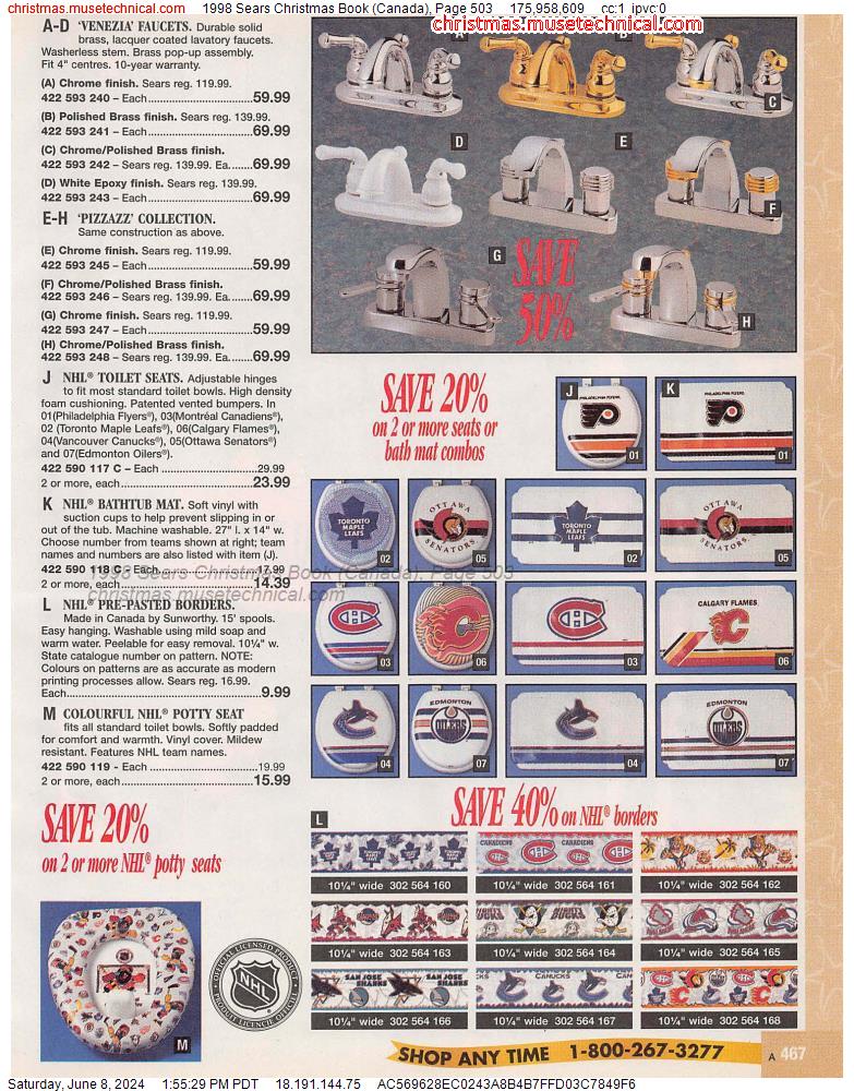 1998 Sears Christmas Book (Canada), Page 503