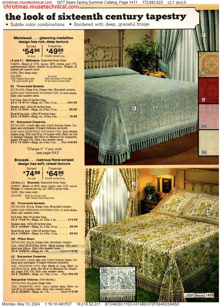 1977 Sears Spring Summer Catalog, Page 1411