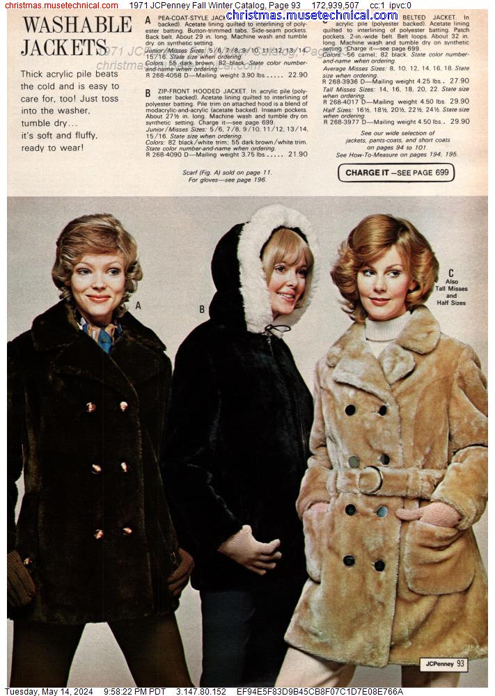 1971 JCPenney Fall Winter Catalog, Page 93