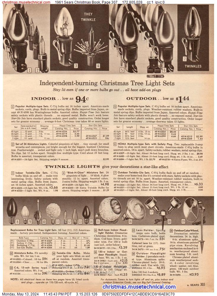 1961 Sears Christmas Book, Page 307