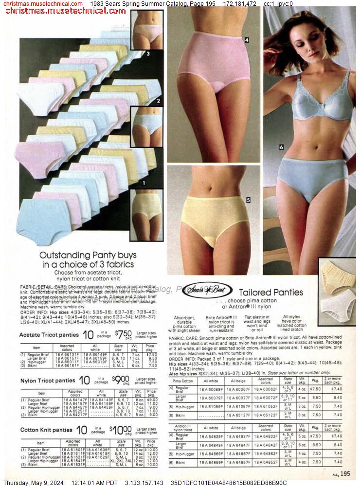 1983 Sears Spring Summer Catalog, Page 195