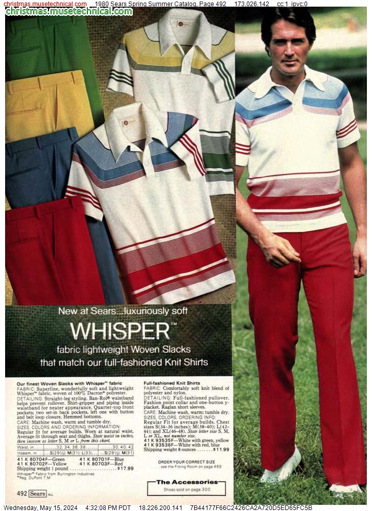 1980 Sears Spring Summer Catalog, Page 492