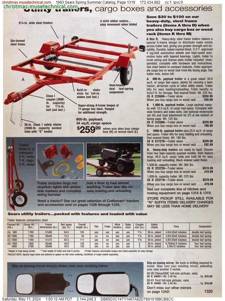 1993 Sears Spring Summer Catalog, Page 1319