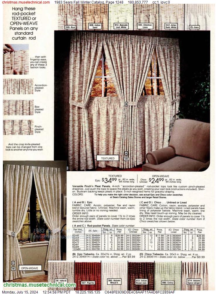 1983 Sears Fall Winter Catalog, Page 1248
