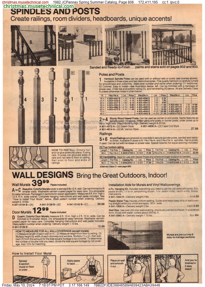 1982 JCPenney Spring Summer Catalog, Page 806